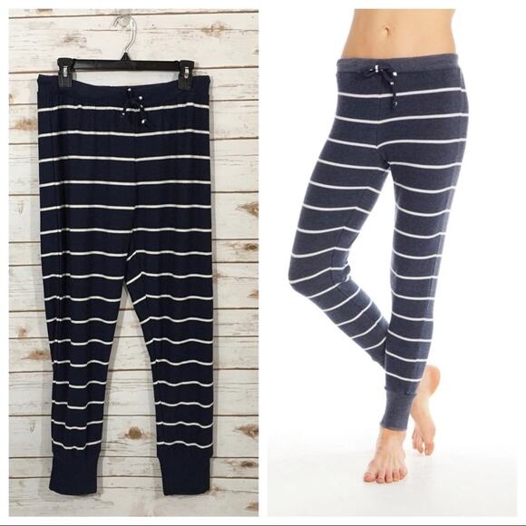 NWT Chaser Cozy Knit Drawstring Cuffed Joggers - Blue - Large - Picture 1 of 15